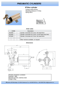 PNEUMATIC CYLINDERS