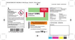 Lexus® 50 WG - Etikett