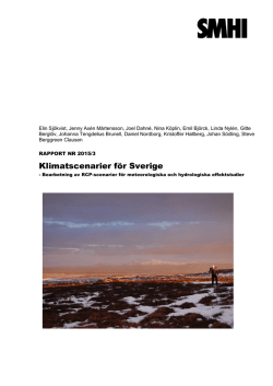 Klimatscenarier för Sverige