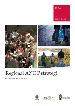 Regional ANDT-strategi för Jämtlands län 2015