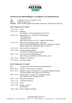 Konferens med täkthandläggare, myndigheter och medlemsföretag