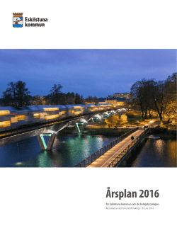 Årsplan 2016 - Eskilstuna kommun