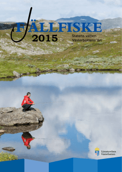 2015 Statens vatten Västerbottens län