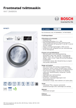 Bosch WAT 284B9SN