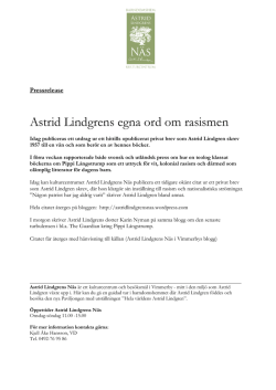 Astrid Lindgrens egna ord om rasismen