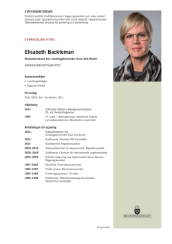 Cv Elisabeth Backteman (pdf 112 kB)