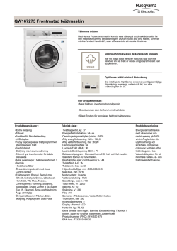 QW167273 Frontmatad tvättmaskin