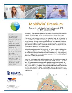 MobiWin® Premium - B&M Systemutveckling