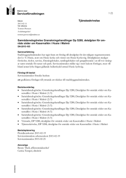 10. Detaljplan för kvarteret Kasernallén
