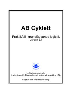 AB Cyklett Fallbeskrivning version 5.1Nyver20150828
