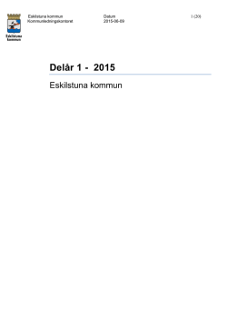 Delår 1 - 2015 - Eskilstuna kommun