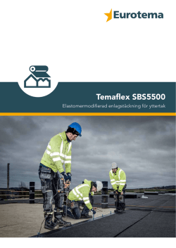 Temaflex SBS5500 Produktblad