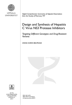 Design and Synthesis of Hepatitis C Virus NS3 Protease