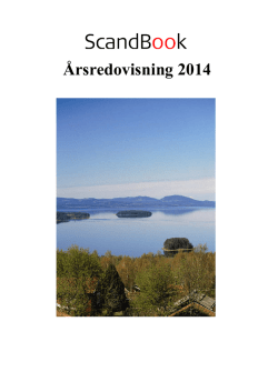 Årsredovisning Scandbook Holding 2014