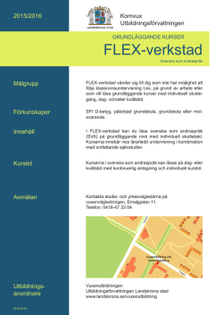 FLEX-verkstad