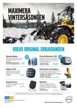 Ladda ner Volvo Orginal Vinterkampanj produktblad
