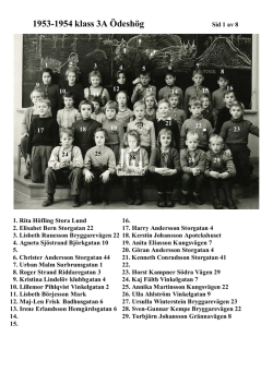 1953-1954 klass 3A Ödeshög