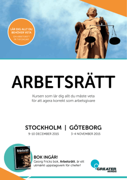 STOCKHOLM | GÖTEBORG