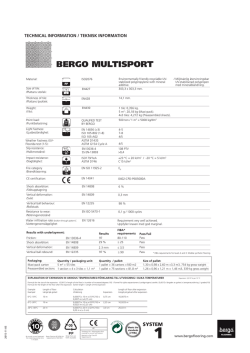BERGO MULTISPORT - Bergo Flooring AB