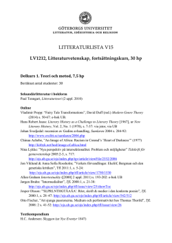 Litteraturlista (rev. 150112)
