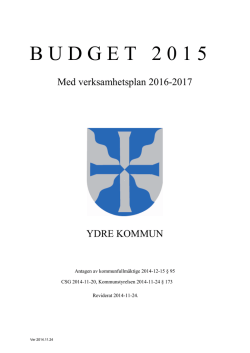 Budget för 2015