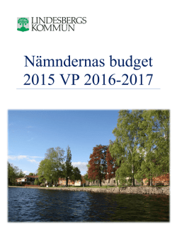 Namndernas budget 2015 VP 2016-2017