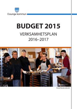 Budget 2015 verksamhetsplan 2016-2017 [1120
