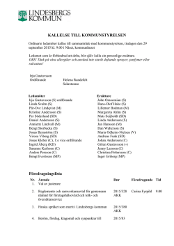 Plats och tid - Lindesberg.se