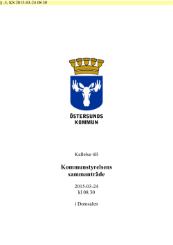 Ks-kallelse - &Ouml;stersunds kommun