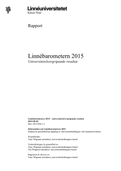 Linnébarometern 2015 - Medarbetare