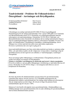 Avdelning A - Folktandvården i Östergötland