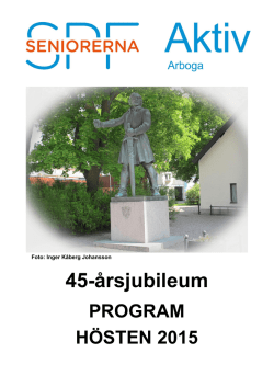 45-årsjubileum - SPF Seniorerna