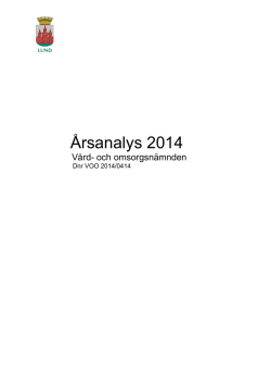 Årsanalys 2014