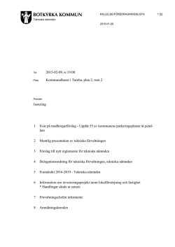 2015-02-09 Tekniska nämnden