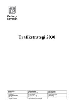 Trafikstrategi 2030