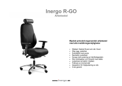 Inergo R-GO tyg produktblad 1210