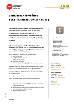 Samverkansområdet Teknisk infrastruktur (SOTI)