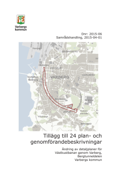 Planbeskrivning Bergtunneldelen_Samråd.indd
