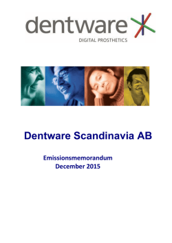 Dentware Scandinavia AB