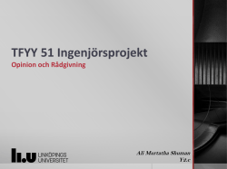 TFYY 51 Ingenjörsprojekt