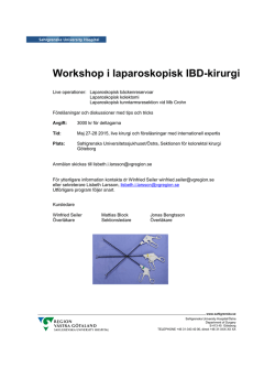 Workshop i laparoskopisk IBD