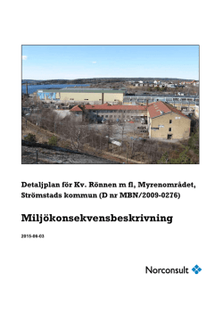 Milj&ouml;konsekvensbeskrivning