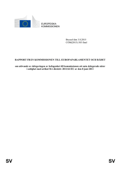 EUROPEISKA KOMMISSIONEN Bryssel den 3.8.2015 COM