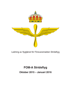 FOM-A Stridsflyg