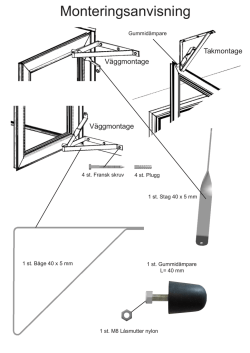 Monteringsanvisning Dorrstopp 1