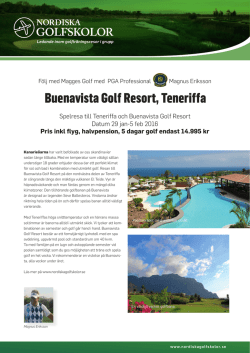Buenavista Golf Resort, Teneriffa