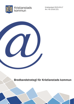 Bredbandsstrategi för Kristianstads kommun