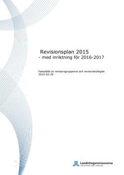 Revisionsplan 2015