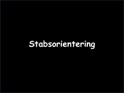 Stabsorientering