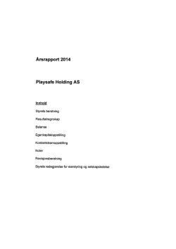 PSH 2014 (Konsernregnskap m noter).xlsx
